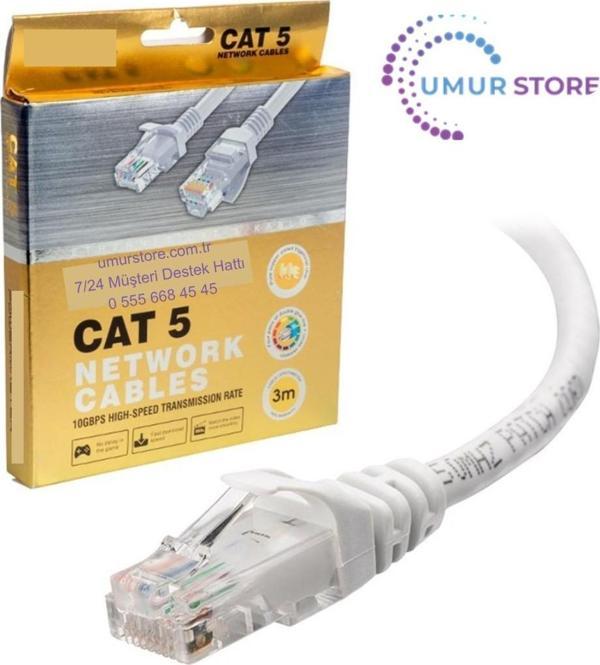 3 METRE GRİ KUTULU CAT5 KABLO - Image 1