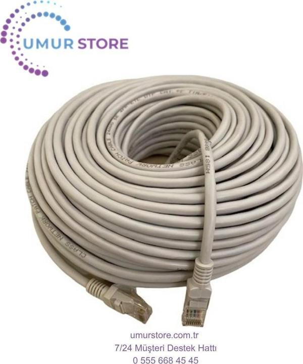 35 M Cat6 Kablosu Ethernet Lan Internet 35 Metre RJ45 Network Kablo - Image 1