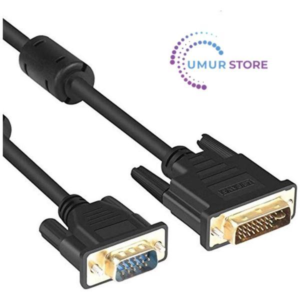 3m Metre 24+5 DVI To VGA Kablo - Altın Uçlu DVI VGA Kablo - Image 1