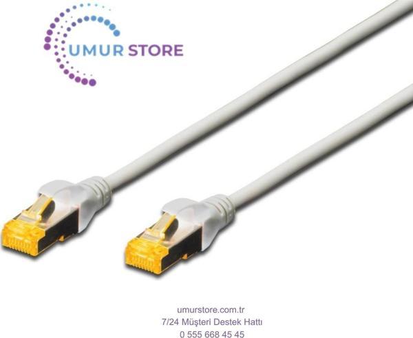 CAT 6A SFTP/PIMF (Pairs In Metal Foil) Patch Kablosu, LSZH, 50 metre, AWG 26, Gri Renk CAT 6A SFTP/P - Image 1