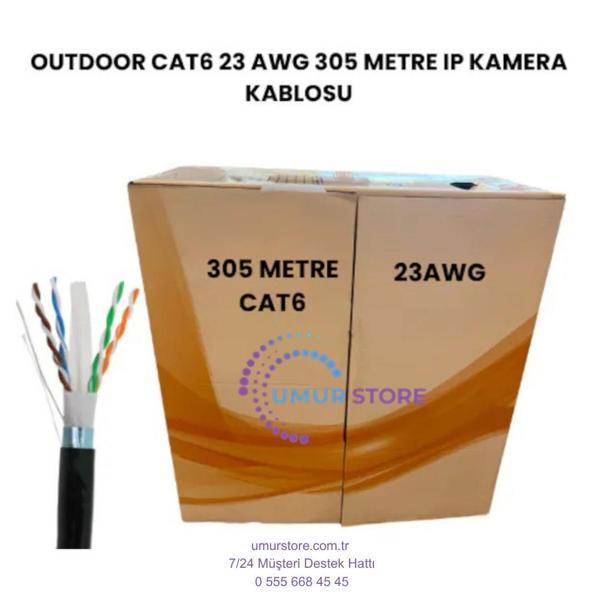 Cat6 305 mt Dış Mekan 23 Awg Outdoor Ip Kamera Kablosu - Image 1