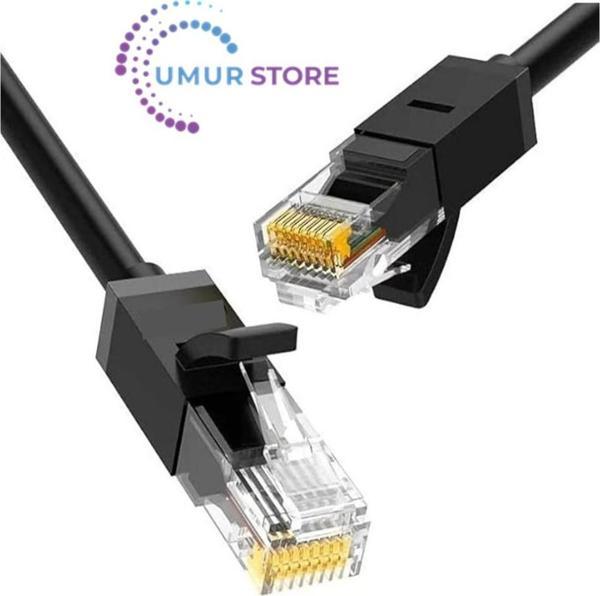 Cat6 Ethernet Kablosu, 15 Metre, Siyah - Image 1
