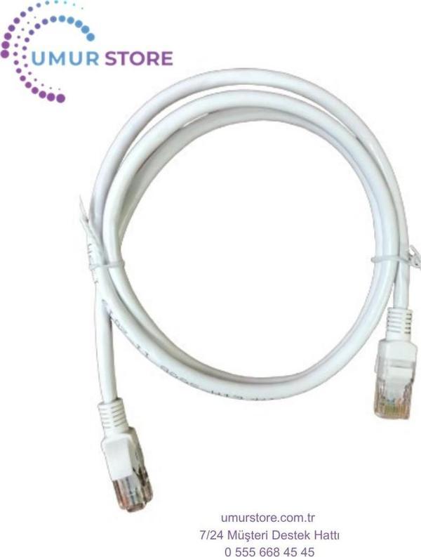Cat6 Utp Patch Cord Kablo 5 Adet 1m Beyaz - Image 1