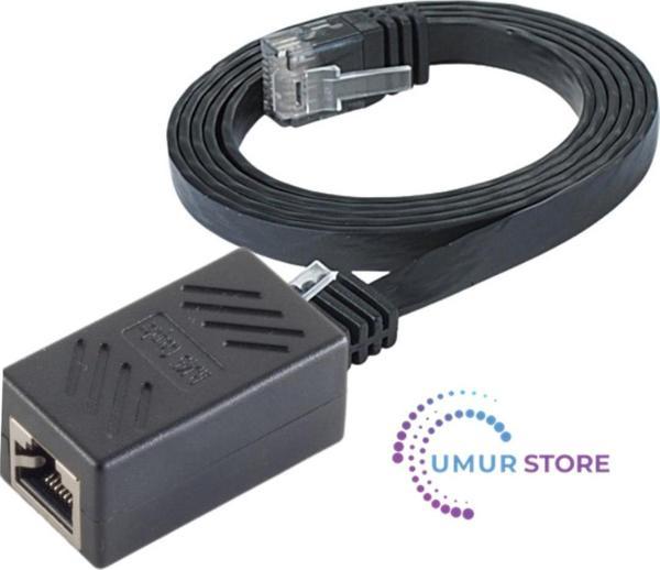 CAT6 Uzatma Seti, Yassı Ethernet Kablo ve Ekleyici - Image 1