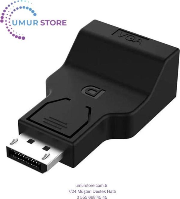Display Port To VGA Çevirici, Dp To Vga, Display To VGA Görüntü Aktarıcı Çevirici, Dönüştürücü - Image 1