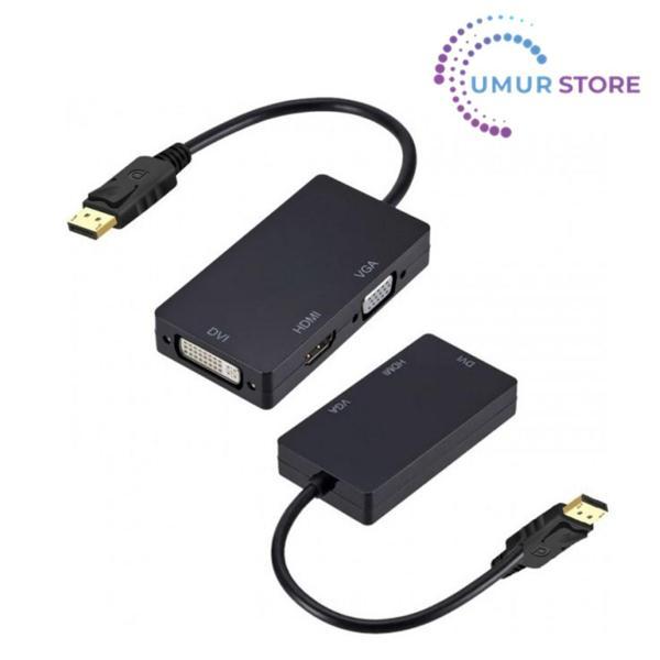 Displayport DVI HDMI VGA Çevirici Displayport HDMI DVI VGA Çevirici - Image 1