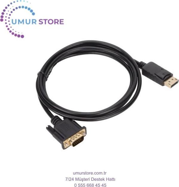 Displayport VGA Kablo 1.8 Metre Dp VGA Kablo - Image 1