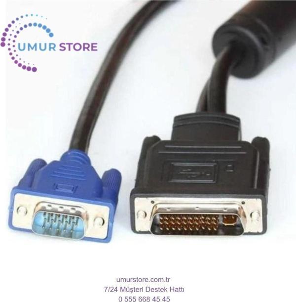 DVI 30+5 VGA USB Kablo M1 DVI VGA Çevirici Projeksiyon Kablo - Image 1