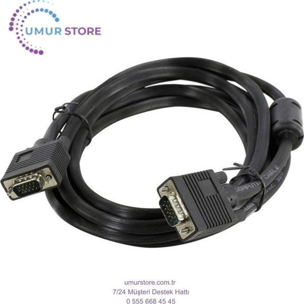 GA Görüntü Kablosu 15PIN VGA Erkek Erkek Kablo Siyah 2 M - Image 1