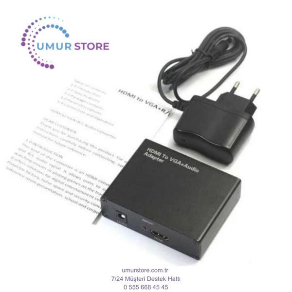 HDMI VGA Güç Destekli Çevirici Ps3 HDMI VGA Çevirici - Image 1