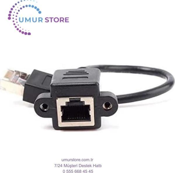 RJ45 Cat5 Cat6 Dişi Erkek Çevirici Koruyucu Adaptör - Image 1