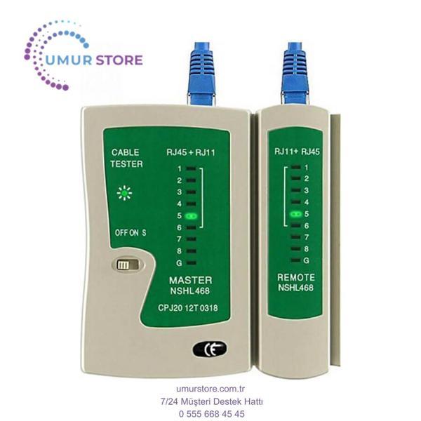 RJ45 RJ11 Adsl Ethernet Internet Kablo Test Cihazı Cat5/6 Network Tester - Image 1