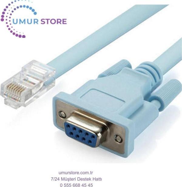 USB Konsol Kablosu RJ45 Cat5 Ethernet RS232 Db9 Com Bağlantı Noktası Seri Dişi Rollover Yönlendirici - Image 1