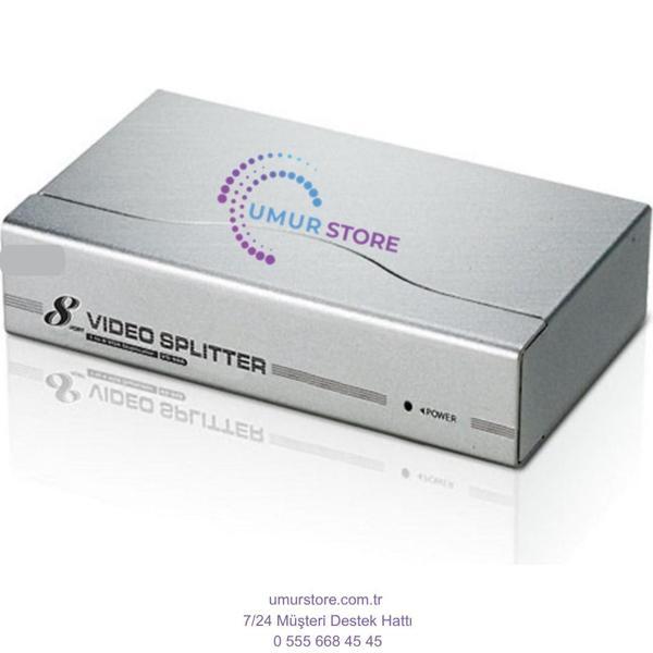 VGA Video Çoklayıcı (8 Port Video Splitter), 1920 x 1440 Dpi, 350 Mhz Videobant GENIŞLIĞI - Image 1