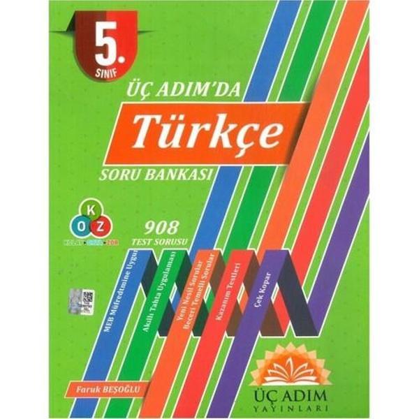 Üç Adım Yayınları 5. Sınıf Üç Adımda Türkçe Soru Bankası - Üç Adım Yayınları - Image 1