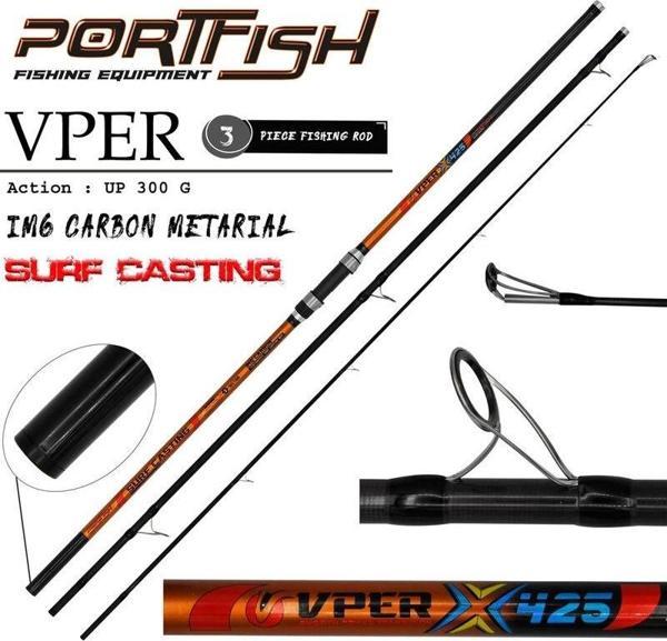 Portfish Vper 425 cm 3 Parça Surf Kamış IM6 - Image 1