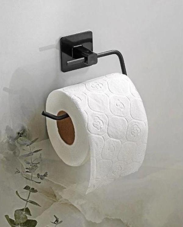 Metal Siyah Tuvalet Kağıtlığı - Image 1