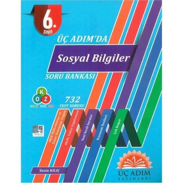 Üç Adım Yayınları 6. Sınıf Üç Adımda Sosyal Bilgiler Soru Bankası - Üç Adım Yayınları - Image 1