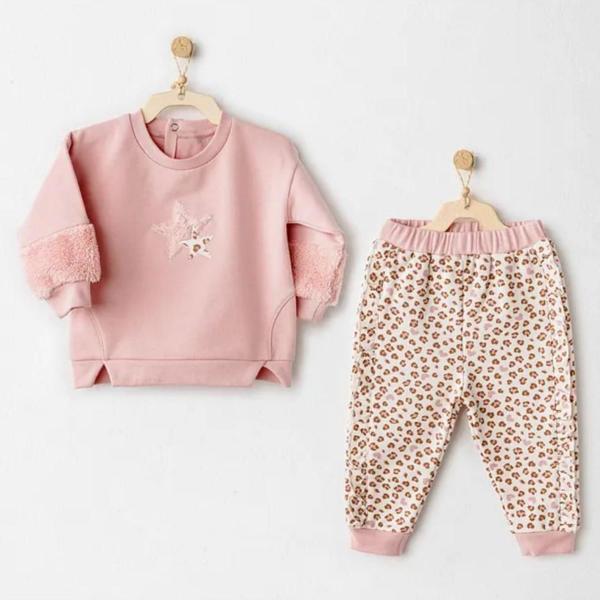 Andywawa 2'li Bebek Takım AC26233 Pembe - Image 1