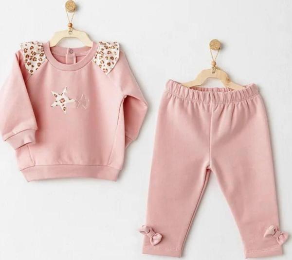 Andywawa 2'li Bebek Takım AC26235 Pembe - Image 1