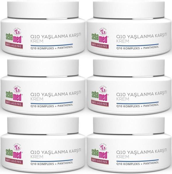 Sebamed Q10 Yaşlanma ve Kırışıklık Karşıtı Koruyucu Anti-Age Krem 50ML (6 Lı Set) - Image 1