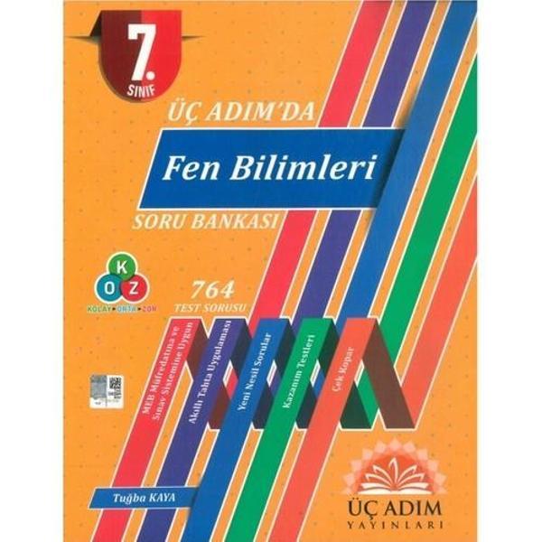 Üç Adım Yayınları 7. Sınıf Üç Adımda Fen Bilimleri Soru Bankası - Üç Adım Yayınları - Image 1