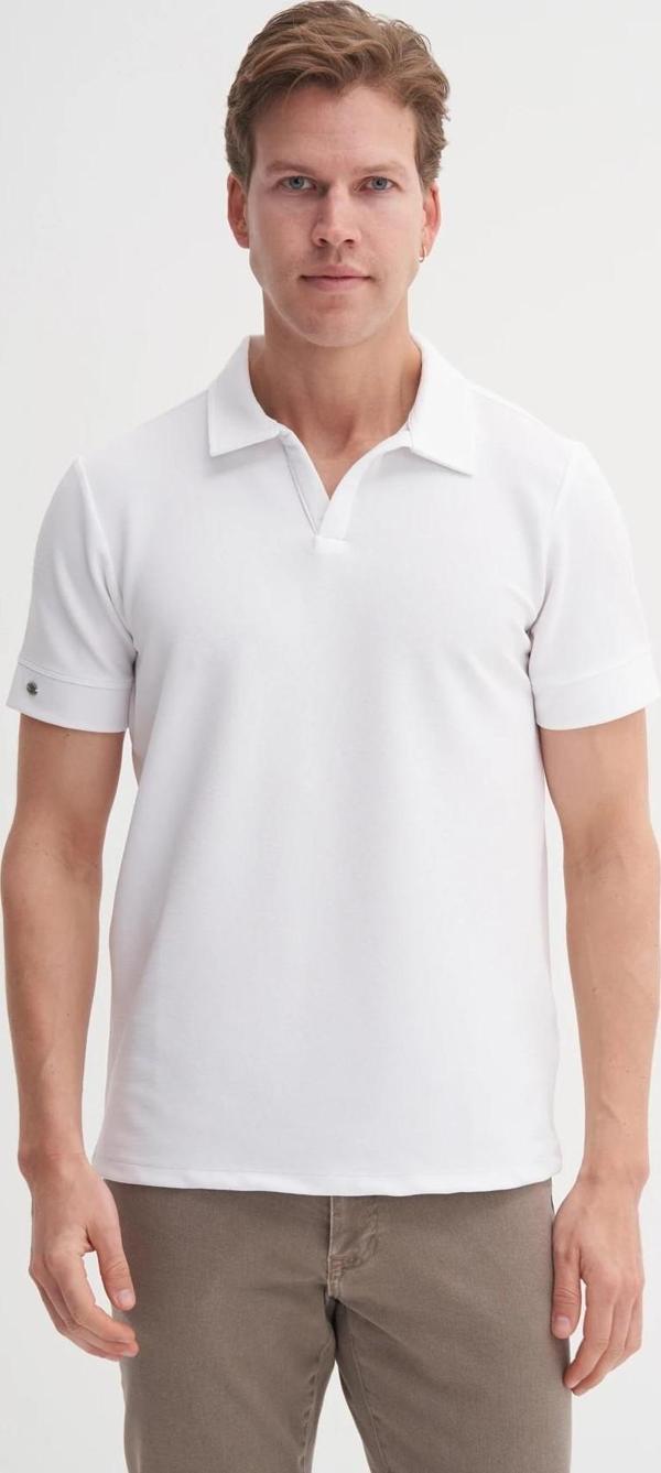 CAZADOR 4201 POLO YAKA BEYAZ T-SHIRT - Image 1