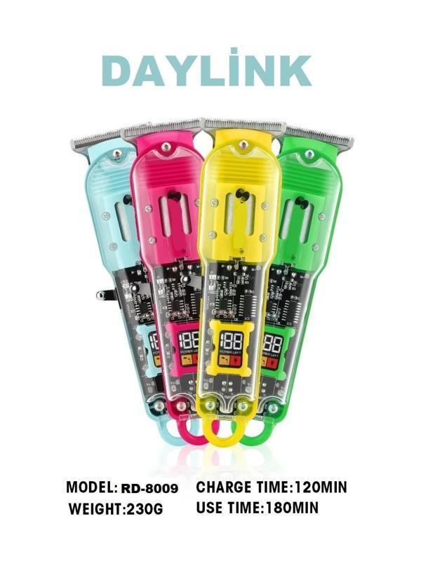 Daylink Saç Sakal Tıraş Makinesi Şarjlı Lcd Ekran Profesyonel RD-8009 - Image 1