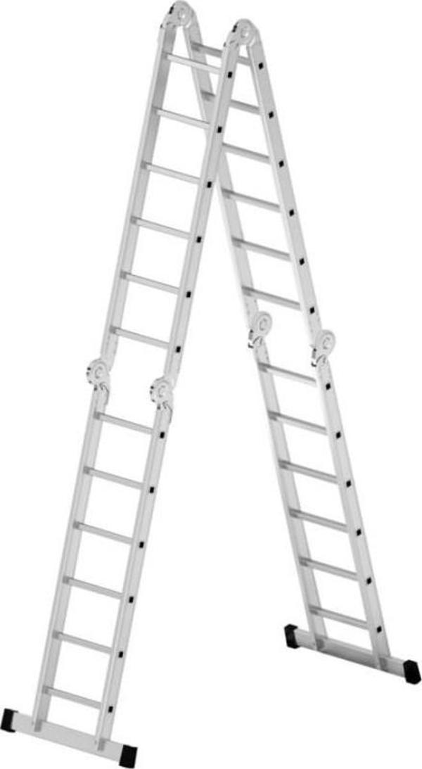 Elmas Serisi - 670 cm Çok Amaçlı Akrobat Alüminyum Merdiven (24 Basamaklı) - Image 1