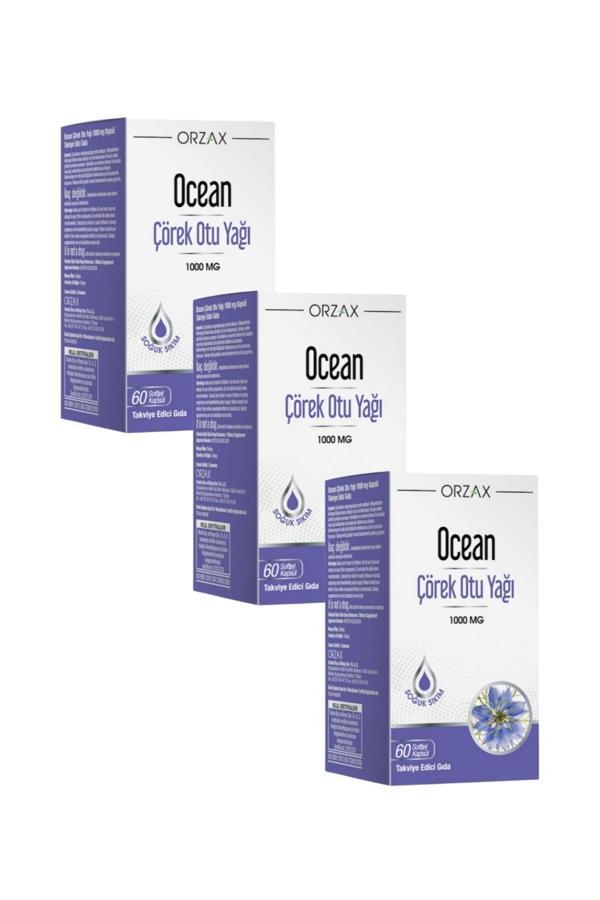 Ocean Çörek Otu Yağı 60 Kapsül x 3 Adet - Image 1