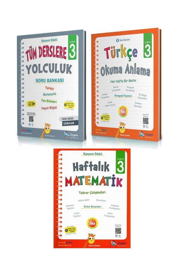 Üçgen Yayınları 3. Sınıf Turuncu Üçlük Seti - Üçgen Yayıncılık - Image 1