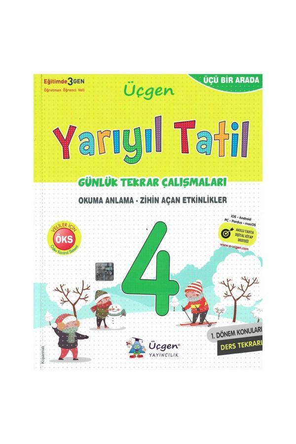 Üçgen Yayınları 4. Sınıf Yarıyıl Tatil Günlük Tekrar Çalışmaları  - Üçgen Yayıncılık - Image 1