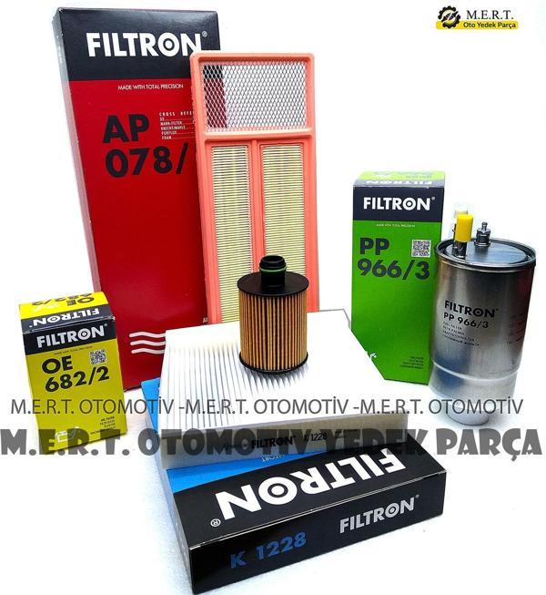 Fiat Linea 1.3 Euro 5 Filtron Filtre Bakım Seti (2012-2017) - Image 1