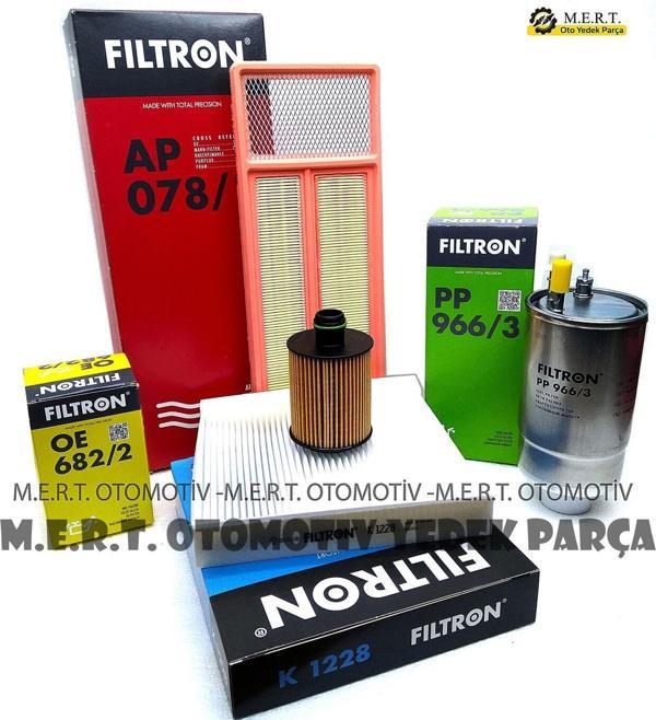 Fiat Linea 1.3 Euro 5 Filtron Filtre Bakım Seti (2012-2017) - Image 1