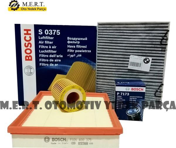 Bmw 1.18I F20 Benzinli Filtre Bakım Seti (2011-2015) Bosch - Image 1