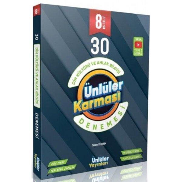 Ünlüler Yayınları 8. Sınıf Din Kültürü Ve Ahlak Bilgisi 30 Deneme - Ünlüler Yayınları - Image 1