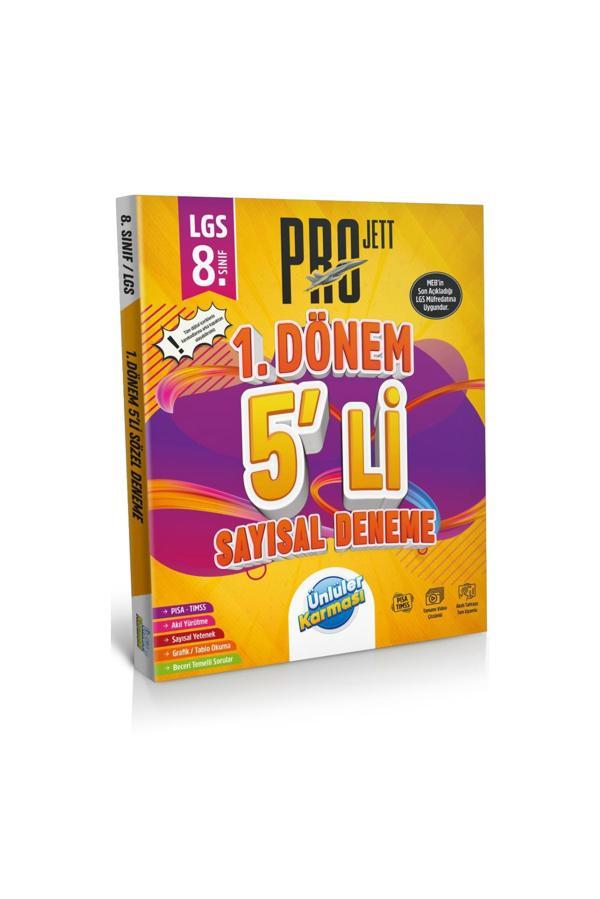 Ünlüler Yayınları 8. Sınıf Projett Sayısal Kamp 1.Dönem 5 li Deneme - Ünlüler Yayınları - Image 1