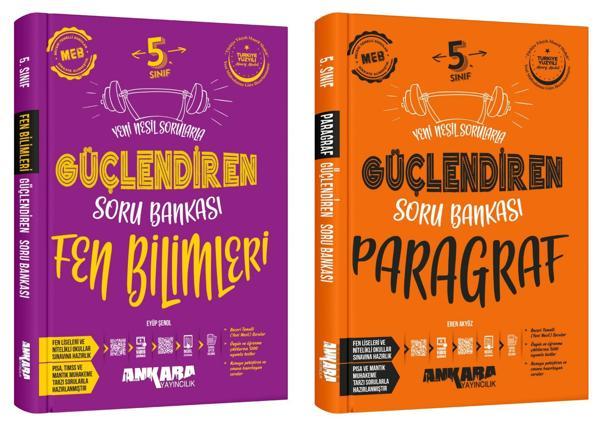 Ankara 2025 5. Sınıf Fen Bilimleri + Paragraf Güçlendiren Soru Bankası Seti 2 Kitap Güncel Müfredat - Image 1