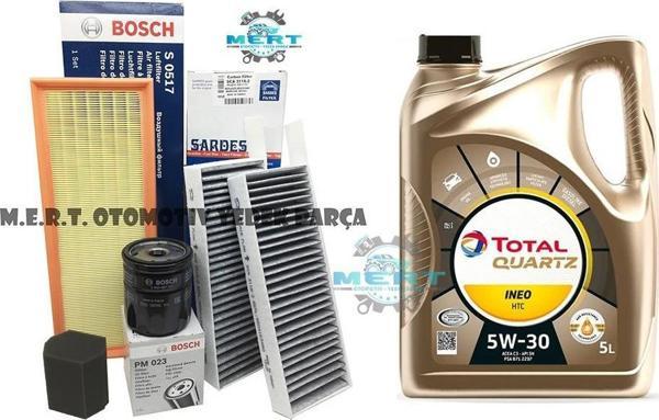 Peugeot 308 1.2 Puretech Filtre Seti ve İneo Htc Motor Yağı 130 HP - Image 1