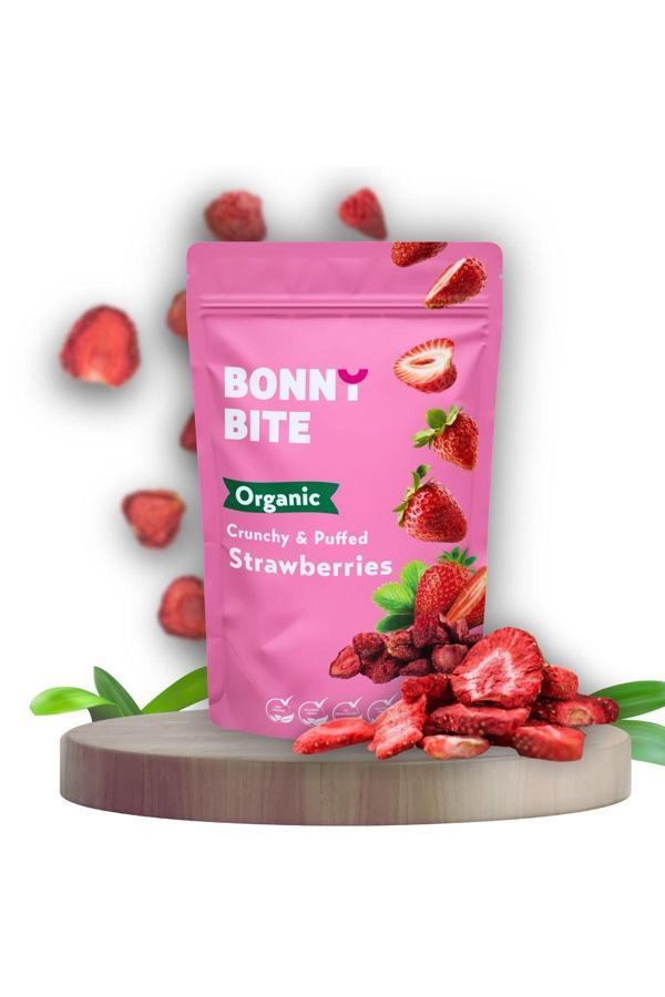 Bonny Bite Kurutulmuş Çıtır Çilek Atıştırmalığı (18Gr) - Image 1