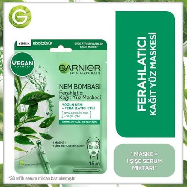 Garnier Nem Bombası Ferahlatıcı Kağıt Maske 32 gr. - Image 1