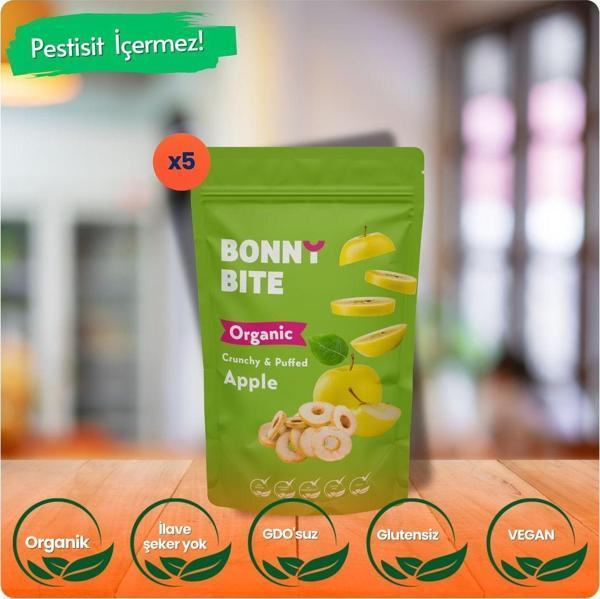 Bonny Bite Kurutulmuş Çıtır Elma Atıştırmalığı 5'Li Paket (18Grx5) - Image 1