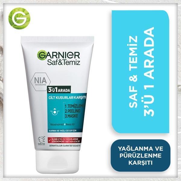 Garnier Saf & Temiz 3'ü 1 Arada 150 ml - Image 1