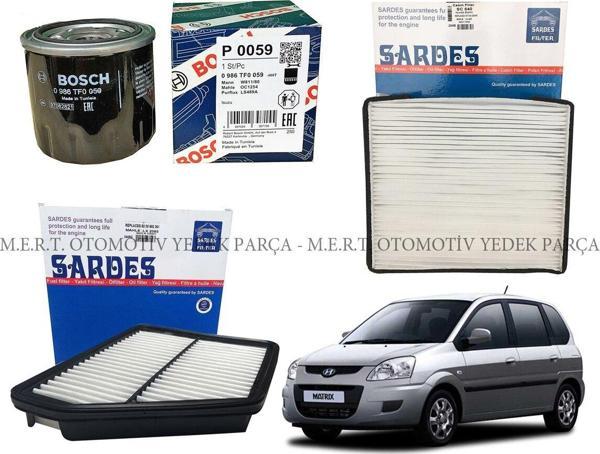 Hyundai Matrix 1.6 Benzinli Filtre Bakım Seti (Hava+Yağ+Polen) - Image 1