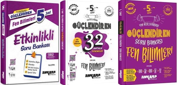 Ankara 2025 5. Sınıf Fen Bilimleri Güçlendiren Soru + Etkinlik + Haftalık Seti 3 Kitap Güncel Müfredat - Image 1
