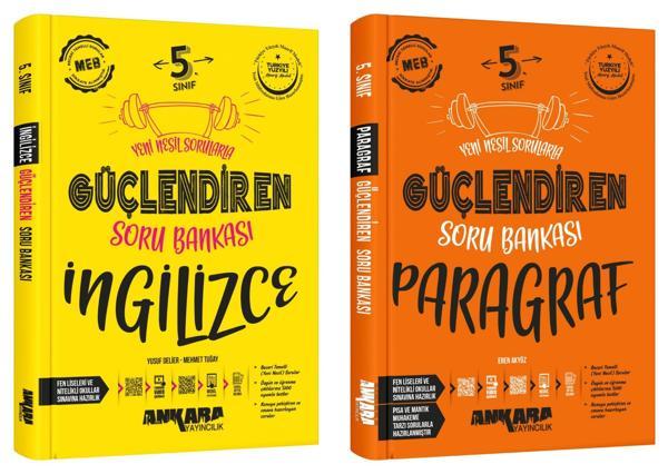 Ankara 2025 5. Sınıf İngilizce + Paragraf Güçlendiren Soru Bankası Seti 2 Kitap Güncel Müfredat - Image 1