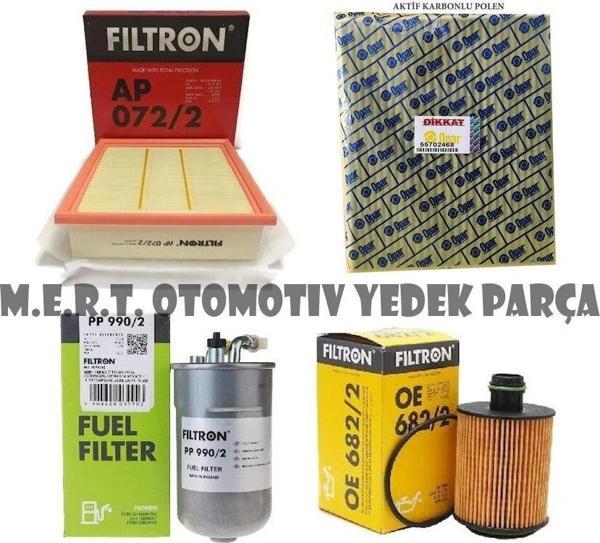 Opel Corsa D 1.3 Cdti Filtron Filtre Bakım Seti A13Dt 2011-2015 (526193554) - Image 1