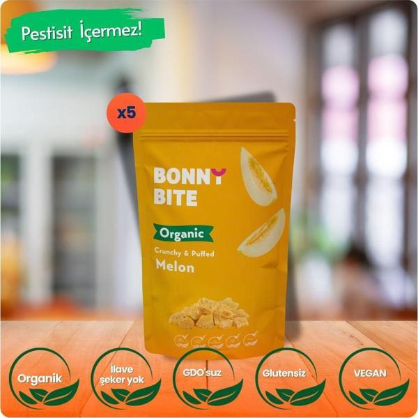 Bonny Bite Kurutulmuş Çıtır Kavun Atıştırmalığı 5'Li Paket (18Grx5) - Image 1