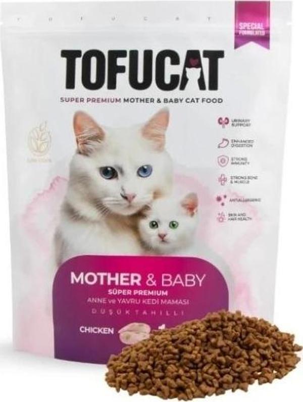 Tofucat Mother&Babycat Tavuklu Anne ve Yavru Kedi Maması 1.5 Kg - Image 1