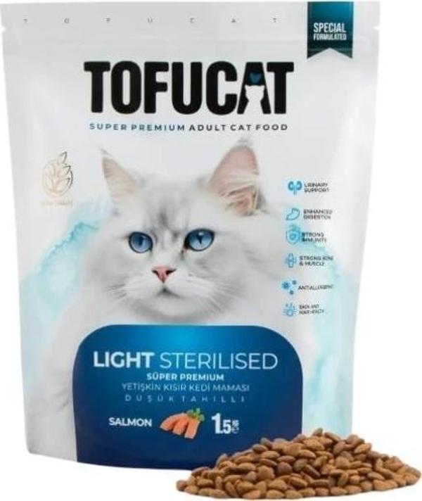 Tofucat Sterilised Somonlu Kısırlaştırılmış Kedi Maması 1.5 Kg - Image 1